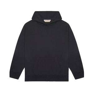 เสื้อฮู้ดผู้ชายทรงโอเวอร์ไซส์ สีพื้น มีกระเป๋า แขนยาว สวมใส่สบายๆ สำหรับฤดูใบไม้ร่วง ผ้าฝ้าย 100% ผ้าเฟรนช์เทอร์รี่ถัก รุ่น 2027 - Product Image 3