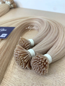 Extensions de cheveux naturels vierges vietnamiens à pointe kératine, 100 % naturels, trame unique, sans nœuds, cuticules intactes, directement de l'usine - Product Image 1