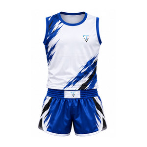 Uniforme de Boxeo Muay Thai 2026, Nuevo, al por Mayor, de Alta Calidad, Material Poliéster/Satén, Transpirable, Unisex, Logotipo Frontal Personalizado, Diseño OEM - Product Image 1
