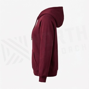 เสื้อฮู้ดดี้ผ้าฟลีซขนาดใหญ่พิเศษ 100 แบบปรับแต่งได้ ทรงหลวม สไตล์สตรีทแวร์ พิมพ์โลโก้ ลายเรียบ เสื้อสเวตเชิ้ตเปล่า - Product Image 3