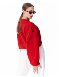 Sudadera Corta Oversize de Moda para Mujer, Suave y Cómoda, de Manga Larga, Estilo Casual Urbano - Product Image 5