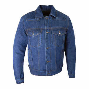 High Street Style Men's Casual Wear Denim Jacket <b>Top</b> Seller Solid Color Good Quality Men Clothing Denim Fashion Jackets - Product Image 2