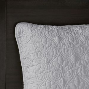 Queen Reversible <b>Bedspread</b> Set in <b>Grey</b> Durable Coverlet for Comfort and Style - Product Image 6