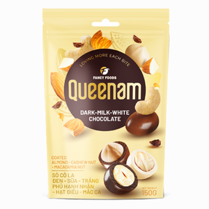 Factory Bulk Selling Dragee <b>Chocolate</b> 150G Mix <b>Chocolate</b> Coated Almond Cashew Macadamia Nuts HALAL OEM/ODM Hot Sale Good Price - Product Image 1