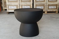 Mesa de Centro de Concreto Blanco de Lujo Vietcraft, Moderna, Impermeable, Resistente para Exteriores, Mueble de Diseño para Parques, Garantía de 24 Meses