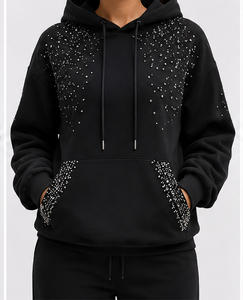 Sudaderas con Pedrería para Mujer, Diseño Otoñal, de Algodón, Duraderas, Marca Privada - Product Image 5