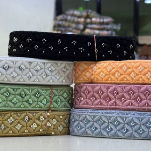 ผ้าลูกไม้ลายดอกไม้สไตล์ดูไบแบบพรีเมียม ผ้าตาข่ายปักลายสำหรับชุดอาบายะห์สตรีชาวมุสลิม  ตกแต่งอย่างเป็นมิตรกับสิ่งแวดล้อม เหมาะสำหรับงานกลางคืน ของขวัญทางธุรกิจ และกระเป๋า - Product Image 6