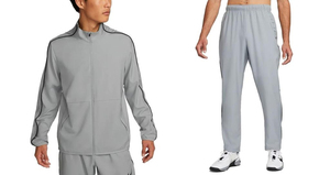 <b>Men's</b> <b>Lightweight</b> Gray Tracksuit Set Full Sleeve Zipper <b>Jacket</b> Pants Solid Color Breathable Sporty Style Spring Wear - Product Image 4