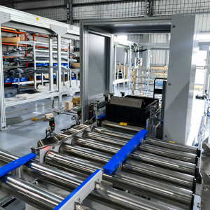 Equipo de Línea de Ensamblaje Automática, Transportador de Posicionamiento Rotatorio, Transportador de Rodillos, Sistema de Manipulación Industrial de Velocidad Ajustable - Product Image 1