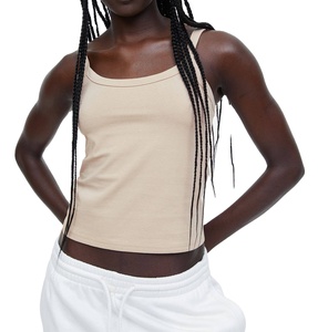 Custom Fitness Workout Gym Tank <b>Tops</b> Women Plain New Design Women Tank <b>Top</b> Material 100% Cotton Latest Design with Oem - Product Image 1