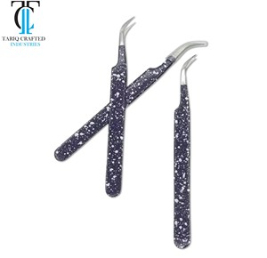 Pinces professionnelles pour extensions de cils, pointe en fibre de précision et outils pour cils non en fibre, pour usage en salon - Product Image 2