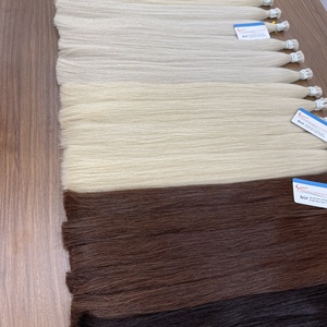 Extensiones de Cabello Humano Rubio Liso Vietnamita 100% Natural a Granel con Puntas Dobles Precio de Fábrica - Product Image 5