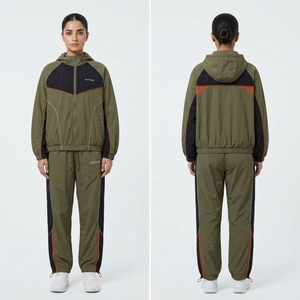 Unisex Loose Fit Windbreaker Tracksuit - Zip-Up <b>Jogging</b> Suit for <b>Jogging</b>, Private Label - Product Image 6