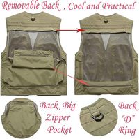 Veste cargo multi-poches pour homme, légère, décontractée, pour la pêche, le travail, le safari, les voyages et la photographie