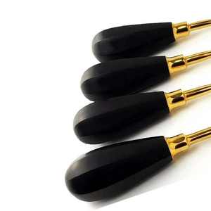4 Pièces Instruments Dentaires Manuels Réutilisables Lux Elevator 2,3,4,5 mm Droits en Acier Inoxydable avec Poignée Noire Allemande - Product Image 2