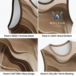 Chaleco Deportivo Reversible Personalizado por Sublimación, Unisex, Transpirable, Sin Mangas, para Entrenamiento, Gimnasio, Running, Fitness, Ropa de Equipo - Product Image 5