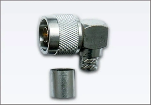Conector de crimpado en ángulo recto N macho de 50 ohmios, conector coaxial RF de 90 grados para cable RG58 LMR195 RG142, terminal de antena inalámbrica - Product Image 5
