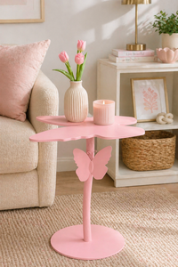 Yellow Flower Shape Side <b>Table</b> Plant Stand Home Decor <b>Table</b> Metal <b>Leg</b> <b>Coffee</b> <b>Table</b> Living Room Bedroom Furniture Plant Stand - Product Image 5