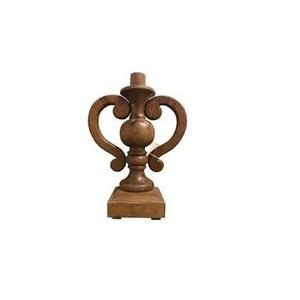 Support à bougies en bois artisanal pour mariage, événement festif, lot de 3 supports à bougies coniques en bois pour décoration de table à la maison - Product Image 6