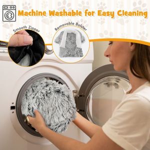 Divano Letto Calmante per Cani in Peluche, Forniture Premium per Animali Domestici per Comfort e Relax - Product Image 6