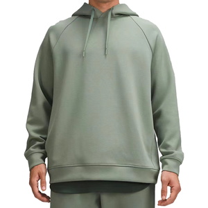 Hoodie oversize court en molleton bouclette pour l'automne, personnalisé, épais, à épaules tombantes, unisexe pour homme et femme - Product Image 2