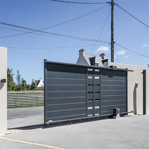 Cổng Sắt Bán Chạy Cổng Nhà Phong Cách Châu Âu Swing Lối Vào Cửa Ra Vào Thiết Kế Hàng Rào Bằng Nhôm Điện - Product Image 2