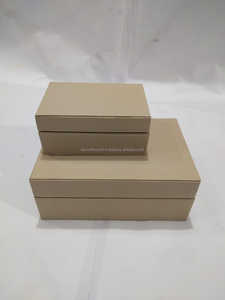 Boîtes à bijoux en cuir de luxe de qualité supérieure, 2 pièces, faites à la main et utilisées pour les bijoux - Product Image 3