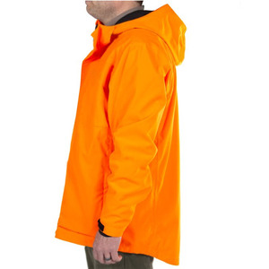 เสื้อแจ็คเก็ตผ้าใบสำหรับล่าสัตว์สีส้มสำหรับผู้ชาย มีฮู้ด กันน้ำ กันลม ระบายอากาศได้ดี หนา ซิปแบบรูดขึ้นลง เหมาะสำหรับกิจกรรมกลางแจ้ง มองเห็นได้ชัดเจน - Product Image 6