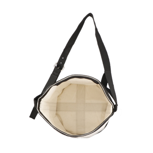 White <b>Canvas</b> Horse Feeding Bag Durable Nose Feed Bag Adjustable Strap Oval Leather Patch Portable Horse Feed Bag - Product Image 3