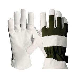 Gants de travail en cuir de vachette grainé de haute qualité, nouveau design, protection industrielle robuste pour la construction - Product Image 5