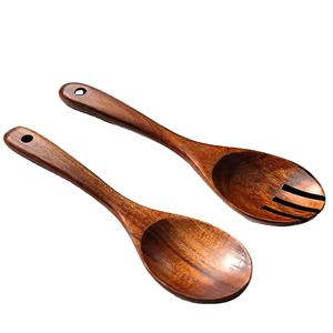 ชุดเซ็ตสลัดไม้อาคาเซียมมะม่วงทำจากไม้อะคาเซียธรรมชาติมีด้ามจับทำจากเรซินอินเดียชุดเครื่องมือทำครัว - Product Image 1