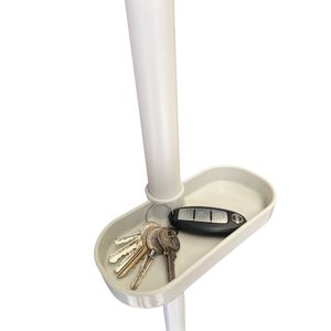 Asta di Tensione Regolabile Fai-da-te da Pavimento a Soffitto, Organizer con Vassoi di Nuovo Stile per Stendibiancheria e Appendiabiti - Product Image 5