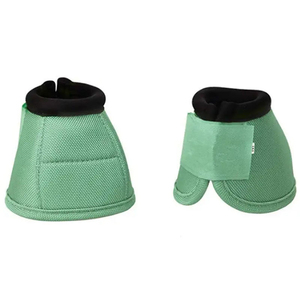 Bottes de protection pour chevaux, couleur unie, tissu respirant en maille, fermeture Velcro noire pour la protection des jambes, bottes de protection de couleur unie - Product Image 2