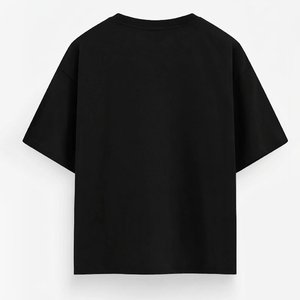 เสื้อยืดโอเวอร์ไซส์ทรงหลวมสำหรับผู้ชาย ผ้าคอตตอนหนานุ่ม สไตล์สตรีทแวร์ เสื้อยืดเปล่าขายส่งจำนวนมาก เสื้อไฮสตรีท - Product Image 2