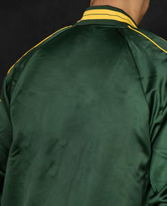 แจ็กเก็ตผ้าซาตินระบายอากาศได้ดีสำหรับผู้ชายเสื้อแจ็กเก็ตผ้าเบสบอลทีมโรงเรียนผ้าไหม - Product Image 4