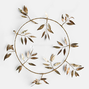 Elegante Corona Colgante con Diseño de Estrella, Decoración Navideña Única, Acabado Dorado Elegante, Sublimación en Blanco - Product Image 6