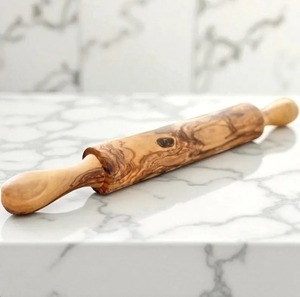 Rodillo de Madera con Caligrafía 'Faith Hope Love' para Uso en la Cocina, Clases de Cocina y Repostería Decorativa, Hecho a Mano en India - Product Image 5