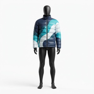 Vestes matelassées à capuche pour hommes, résistantes au vent et très durables, vêtements de mode pour adultes, veste matelassée avec rembourrage en polyester - Product Image 1