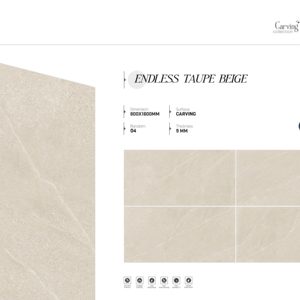 Carreaux de porcelaine sculptés style italien 800x1600 1200x1800 750x1500mm, grand format pour salon et salle de bain - Product Image 1