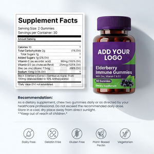 Fabricante OEM de Gomitas de Saúco, Vitamina C, Zinc, D3, Refuerzo Inmunológico, Venta al por Mayor, Gomitas de Marca Privada - Product Image 4