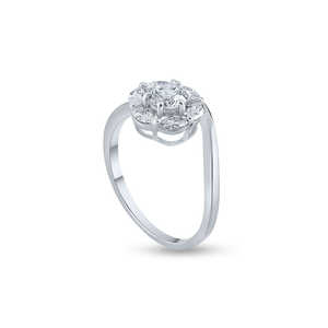 Anillo de diamantes Purecarat Illusion Setting Joyería elegante y lujosa - Product Image 1