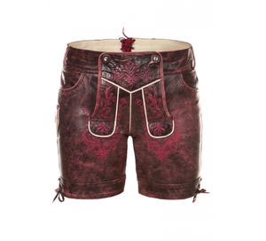 Lederhosen en cuir suédé véritable sur mesure, costume traditionnel bavarois pour l'Oktoberfest, broderie, vente en gros - Product Image 1