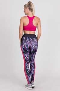 Leggings de yoga décontractés pour femmes, taille haute, longueur intégrale, couleur unie, en Spandex et Polyester, avec taille élastique, extensibles dans les quatre sens, sans coutures - Product Image 2