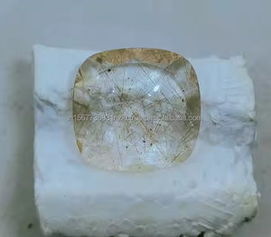 Piedra de cuarzo rutilo de cobre Natural tamaño 22X22X5 MM peso 29 Ct CORTE DE cabujón mejor calidad fabricación de joyas de piedras preciosas sueltas - Product Image 1
