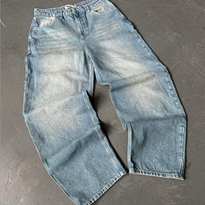 Pantalones Vaqueros de Mujer Estilo Vintage Lavado, de Pierna Ancha y Holgados, de la Mejor Calidad, con Efecto Desgastado - Product Image 2