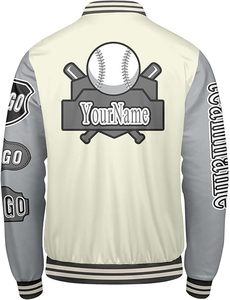 Chaqueta de Invierno Cálida y Cómoda para Hombre, Estilo Letterman, con Cuello Alto, Logotipo Frontal, Resistente al Viento, Transpirable, de Secado Rápido, Alta Calidad y Ecológica - Product Image 2