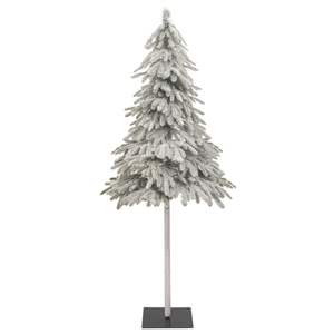 Sapin de Noël artificiel avec 300 LED et ensemble de boules de neige floquées, 82,7 pouces - Product Image 5