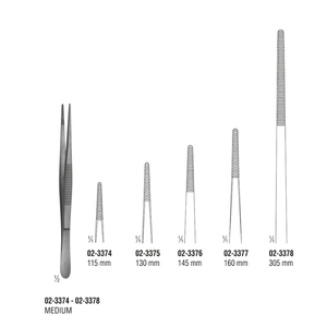Medium Dissecting Forceps 160mm | Premium Stainless Steel Class I <b>Surgical</b> <b>Instrument</b> - Product Image 3