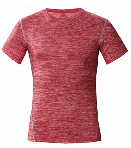 T-shirts de sport cationiques pour hommes, 100 % coton, impression sérigraphique, coupe ample, logo avant, anti-boulochage, pour le jogging et la course à pied - Product Image 3