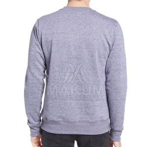 Sudadera de cuello redondo para hombre diseñada para comodidad diaria y estilo casual, mezcla de algodón básico. - Product Image 2